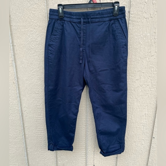 Talbots Drawstring Cuff Pull on Pants Cotton blend
Elastic waist Blue Size SP - Picture 2 of 6